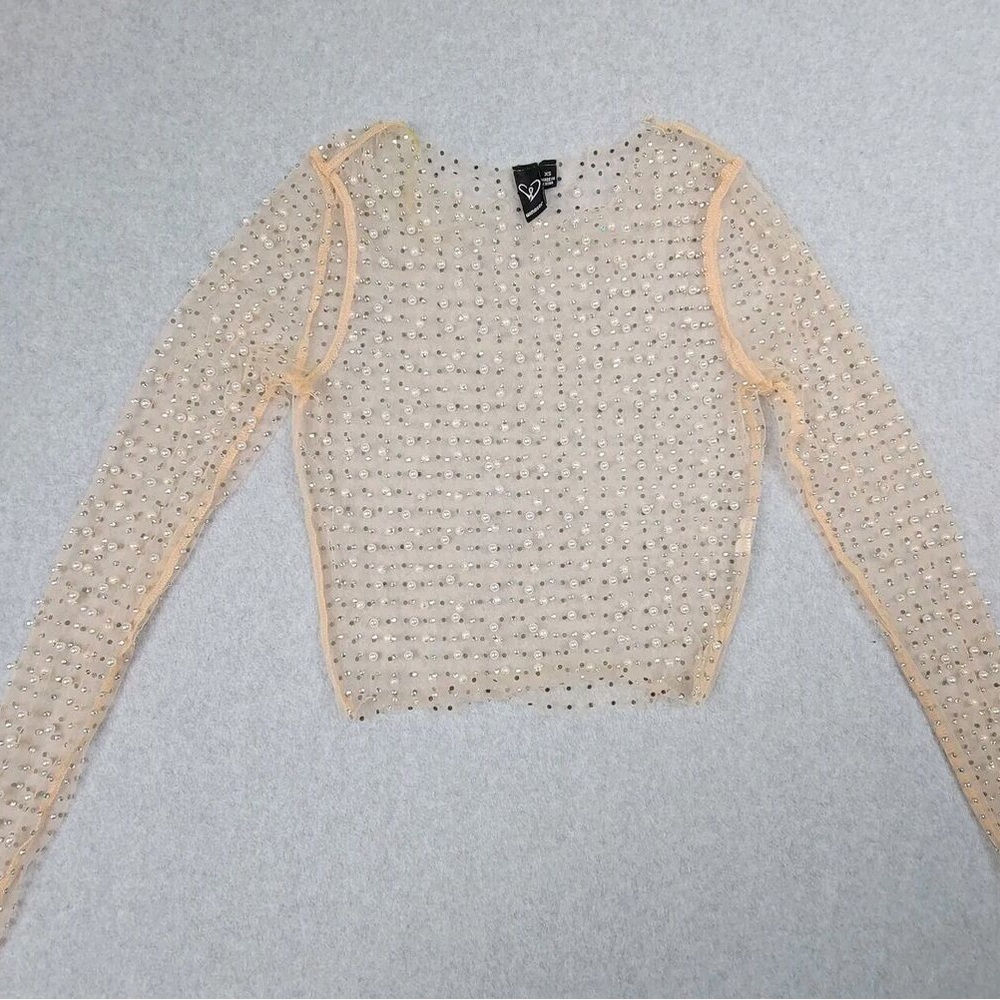 Windsor sheer beaded shirt